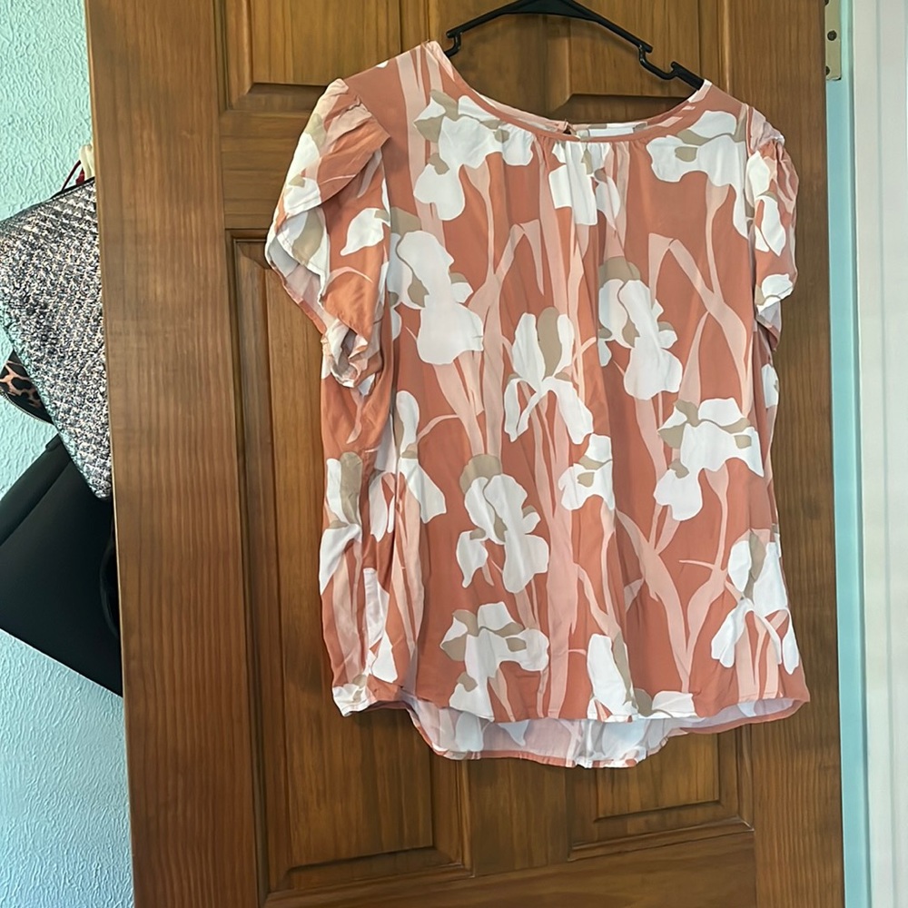 Liz Claiborne size petite xl short sleeve blouse